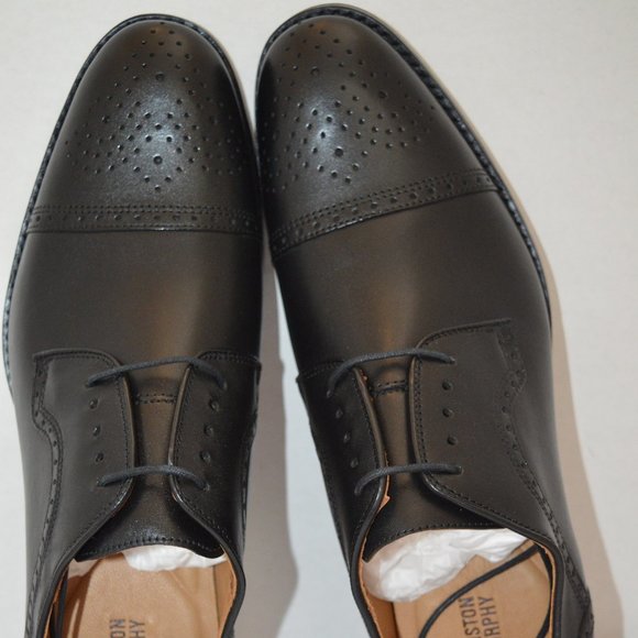 Johnston & Murphy Halford Cap-Toe Oxfrods Shoe 11 - Picture 6 of 8